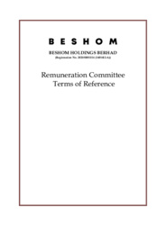 Remuneration Committee Terms of Reference